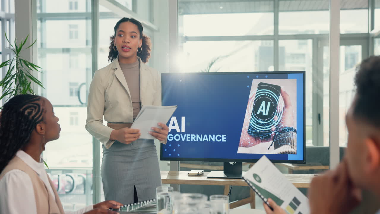 mujeres empresarias que presentan sobre la gobernanza