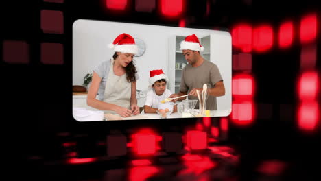 montage about families spending time together