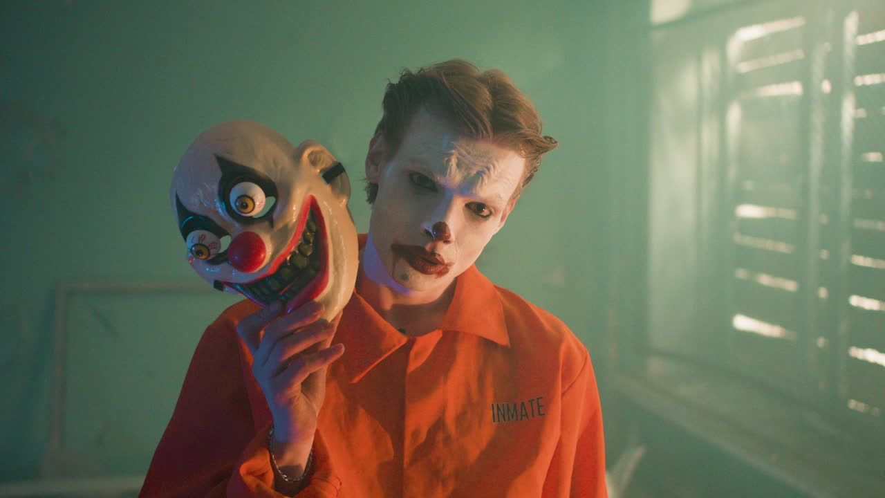 버려진 집에서 무서운 조롱거리