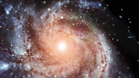 galaxia espiral en el espacio profundo