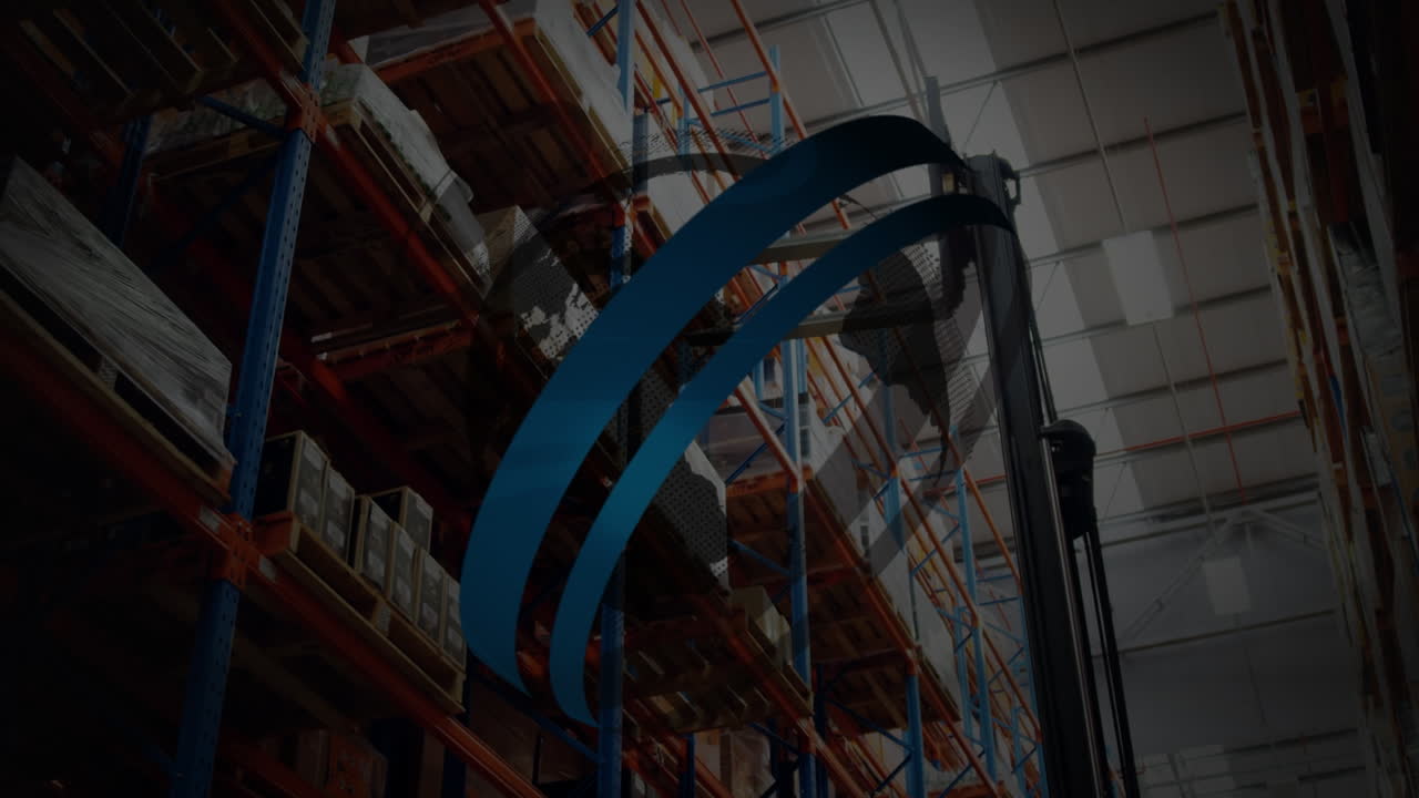 animación del globo sobre el almacén vacío