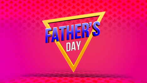 Modern-Fathers-Day-with-triangle-on-red-gradient-with-rings-pattern