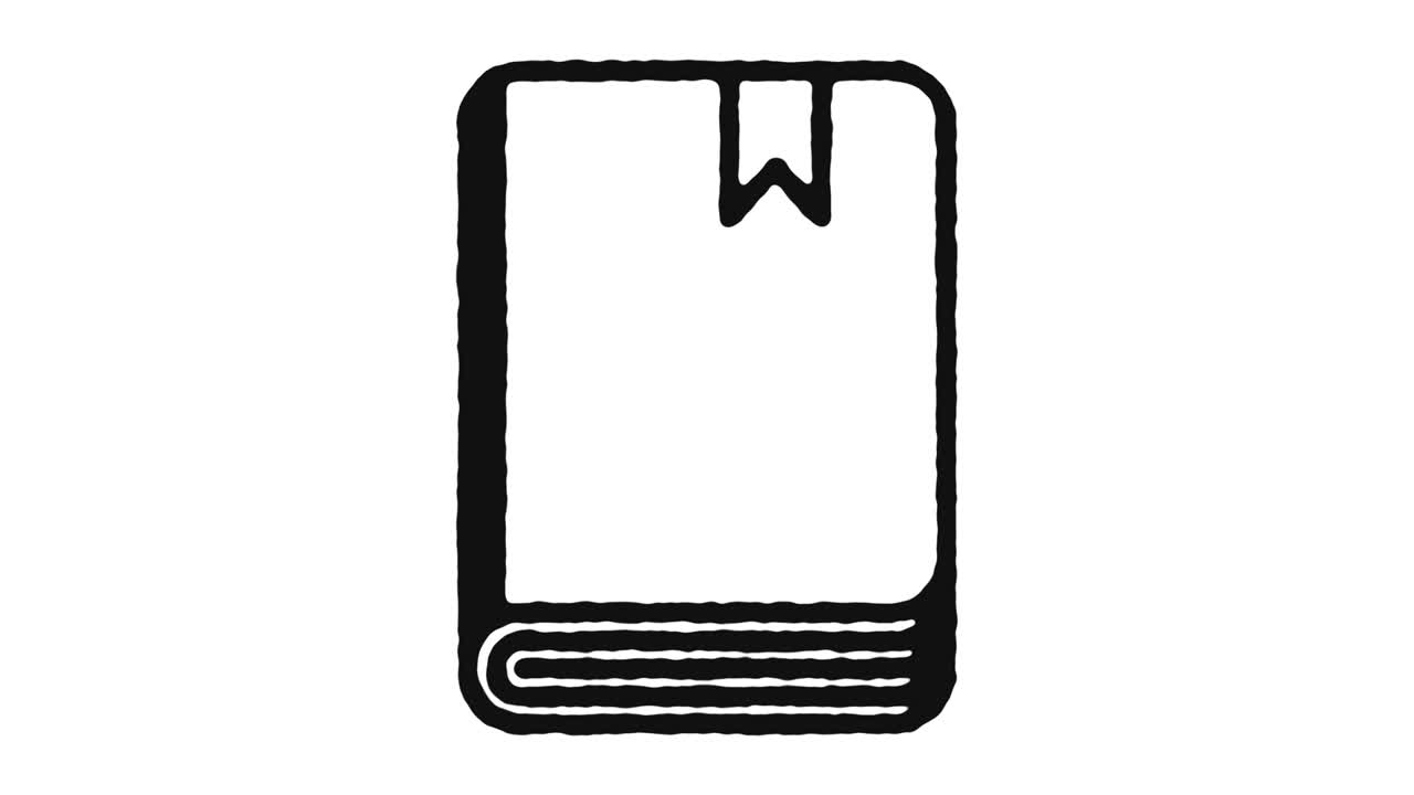 imágenes de animación de iconos de libros sagrados y canal alfa