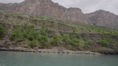 mountainous river valley scenery