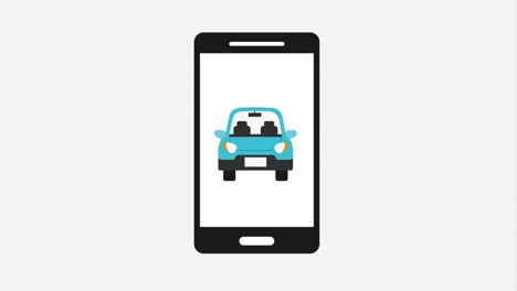 botón de compra de automóviles de teléfono inteligente en línea