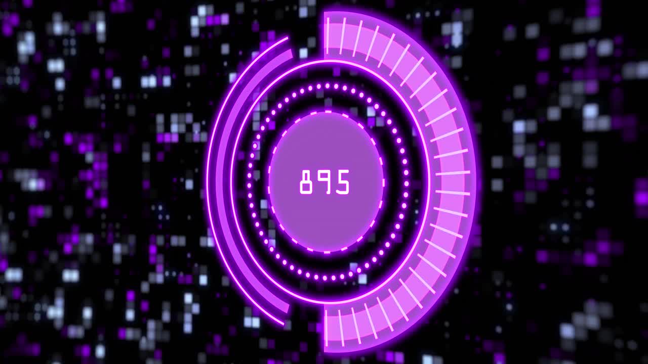 Animation of scope scanning over moving columns on black background