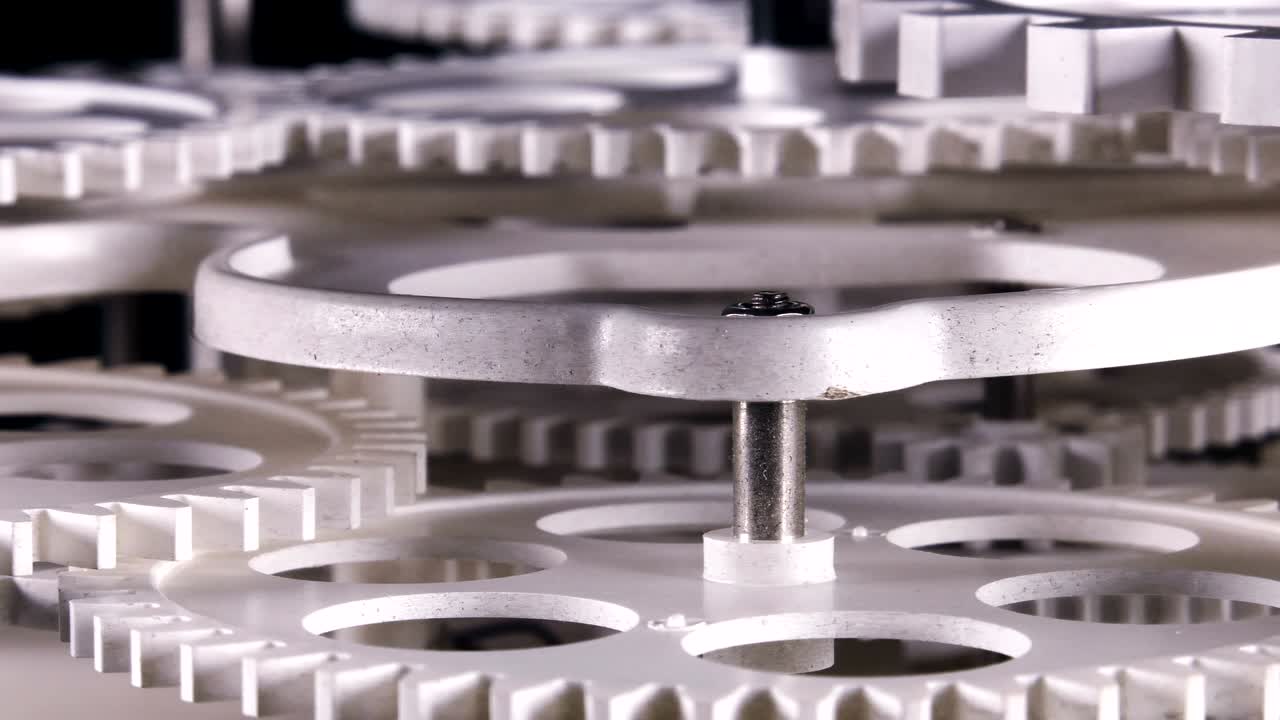 Abstract Retro Clock Gears