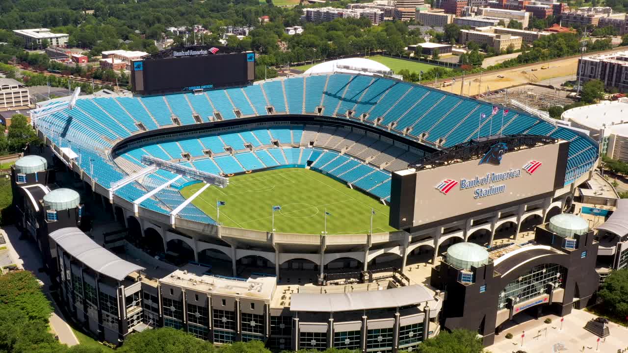 American Sports Concept - Aerial View of Sports Stadium in Charlotte, North Carolina