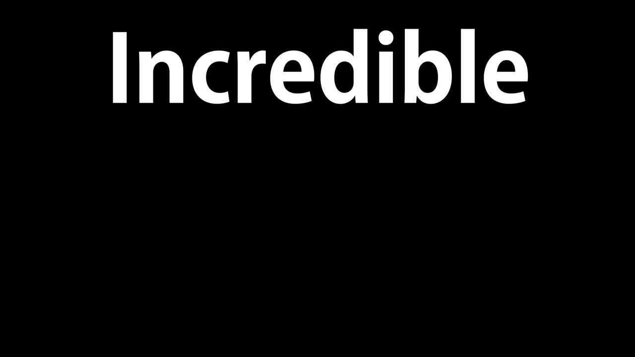 Incredible text animation message motion graphics