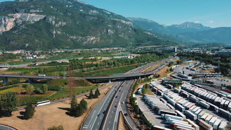 highway in the italian alps