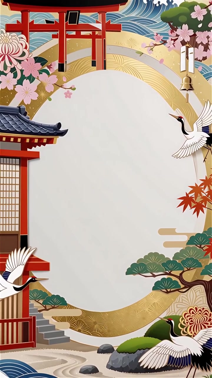 Sfondo Animato Cultura Giapponese 4K
