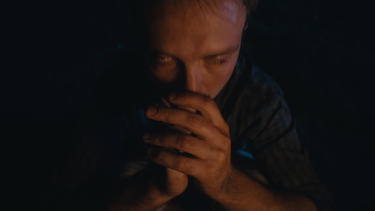 Intense Human Close-ups in the Dark