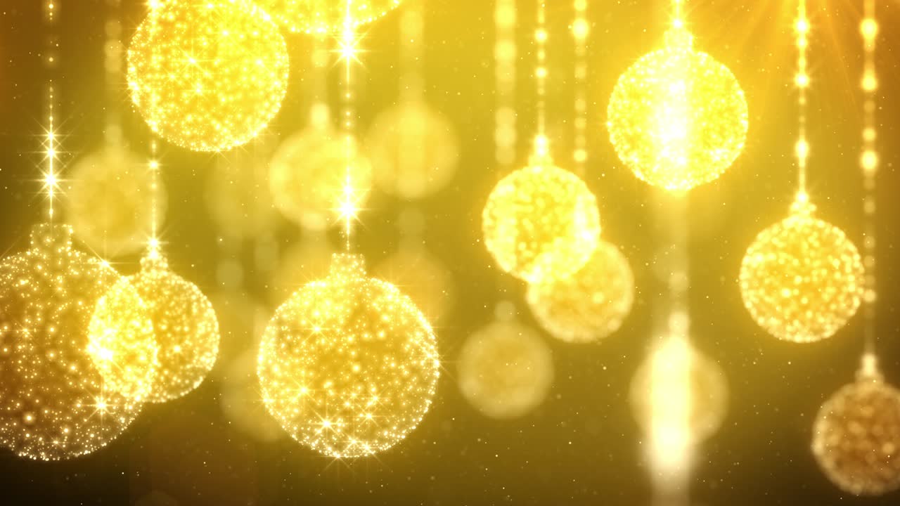 빛나는 크리스마스 장식품의 배경