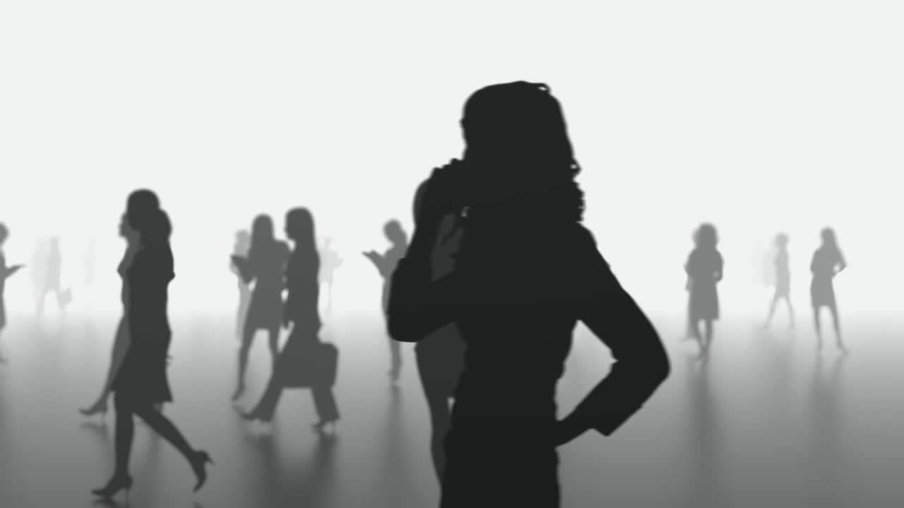 공통의 아이디어에 의해 연합 된 사람들의 비즈니스 그룹 (ultra hd 4k loop)