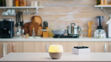 essential oils diffuser distributing aromatherapy