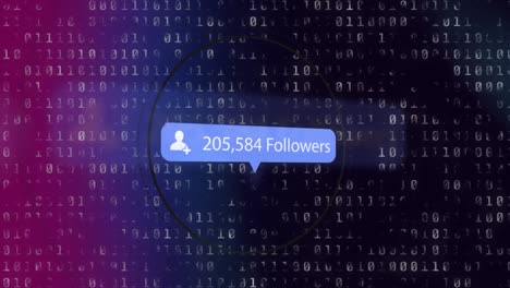 Digital-design-video-of-binary-coding-with-increasing-social-media-followers