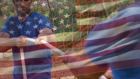 two men playing tug of war