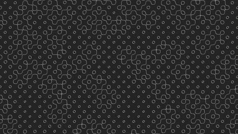 grid pattern of circles and lines in black and white