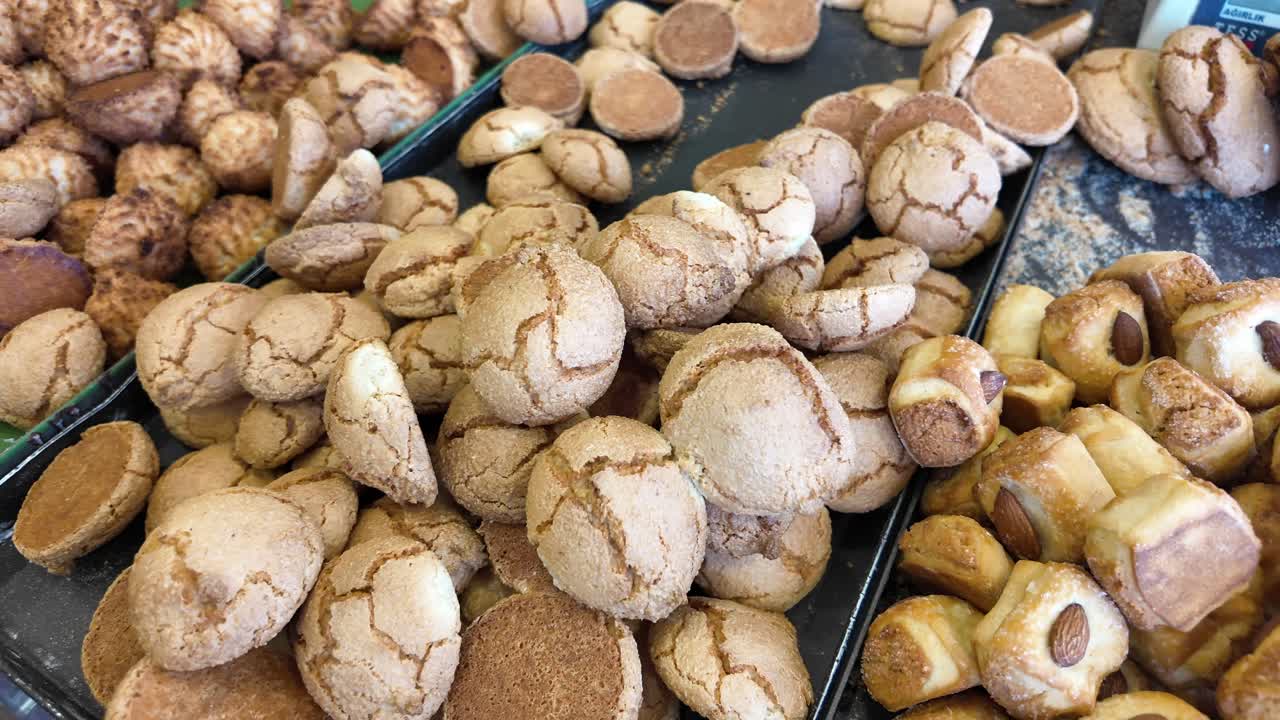 Selection of delicious cookies and pastries