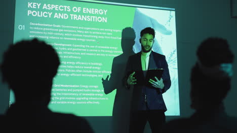 presentación de la política energética y la transición