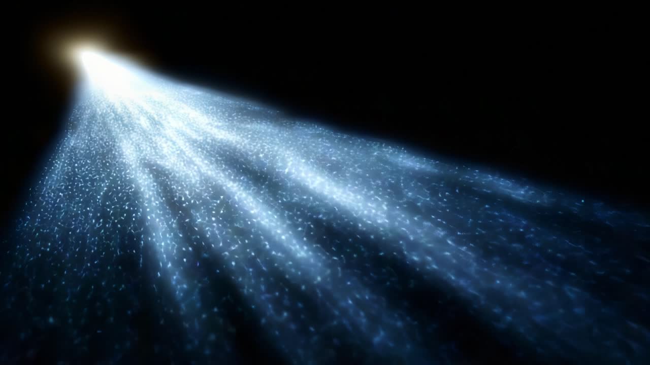 A Stunning Display of Brilliant Light Rays in a Dark Background, Creating an Enchanting Visual Experience Filled with Sparkles and Ethereal Atmosphere for Creative Projects