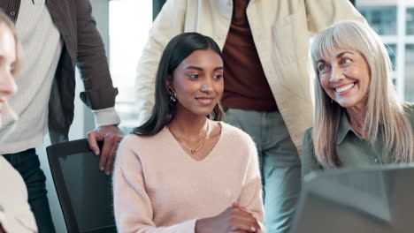 diverse team collaborating in a business meeting