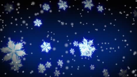 winter snowflakes and snow