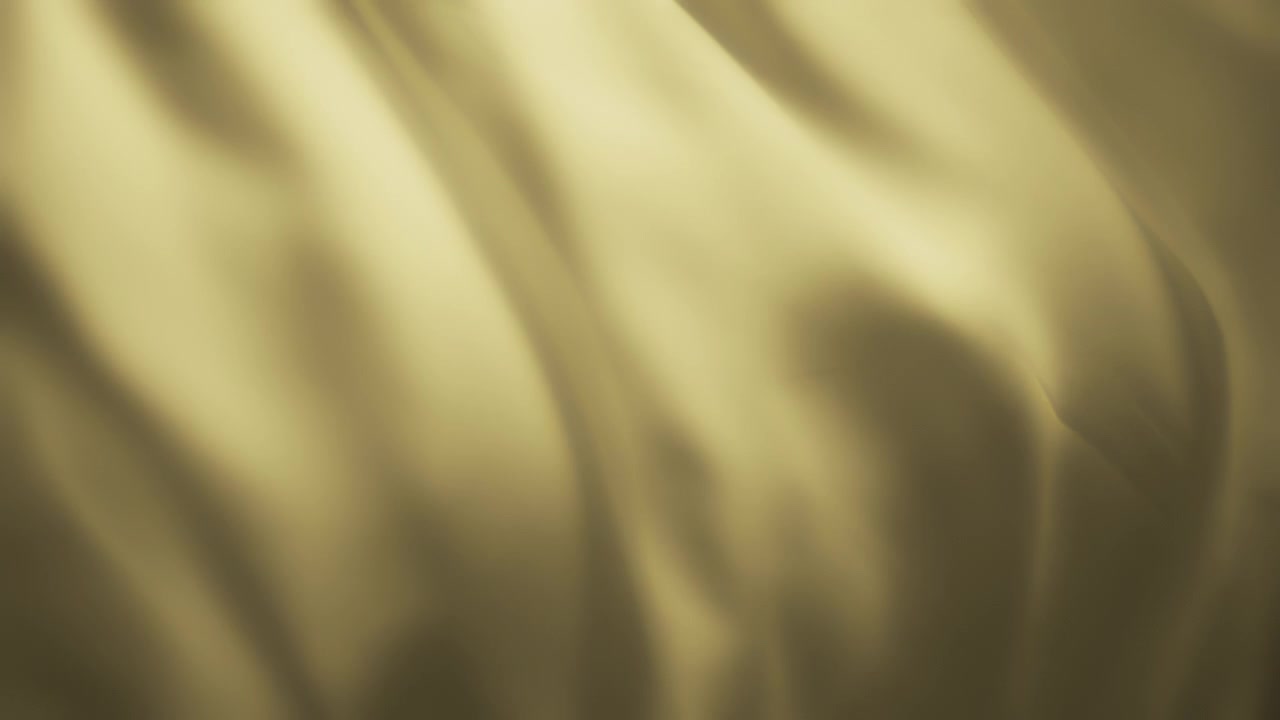 Silky pastel yellow fabric waving in the wind. Abstract texture background