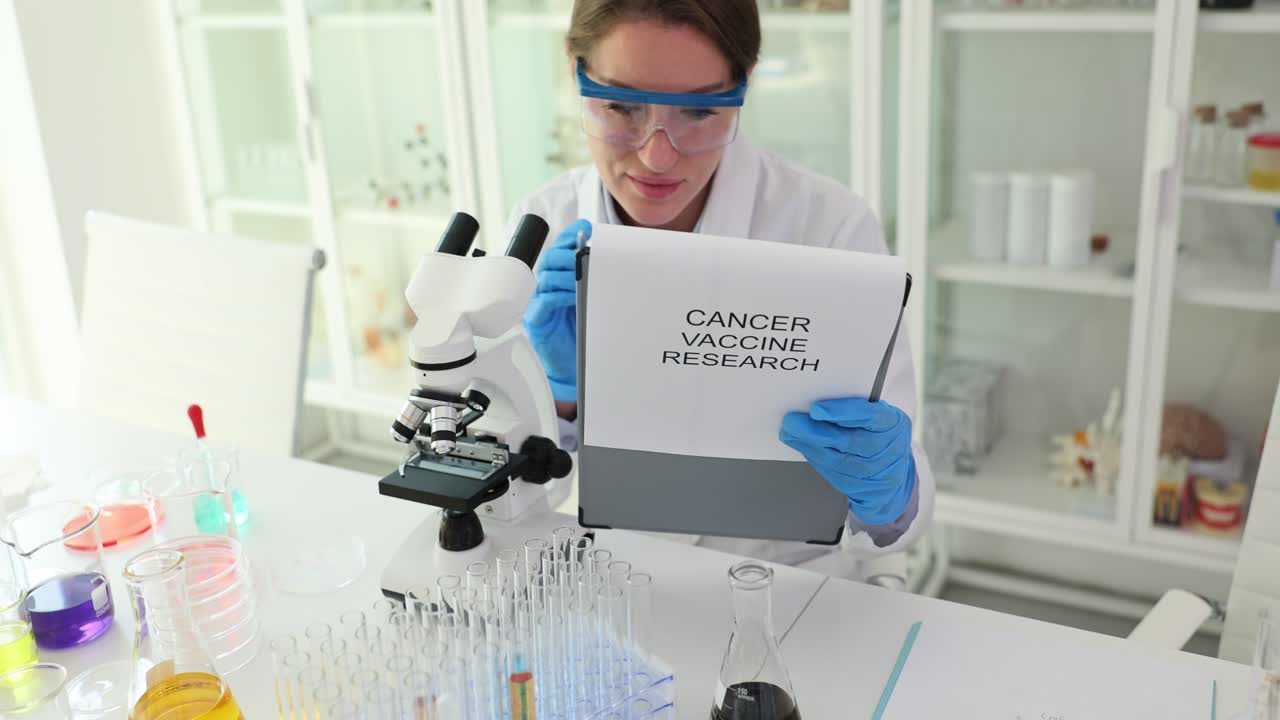 Cancer Vaccine Research in a Laboratory