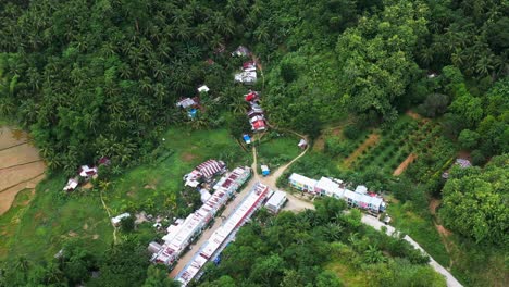 Bird's-Eye-View-Of-The-Town-Landscape-Of-Kanse-Area-In-Saint-Bernard,-Southern-Leyte,-Philippines