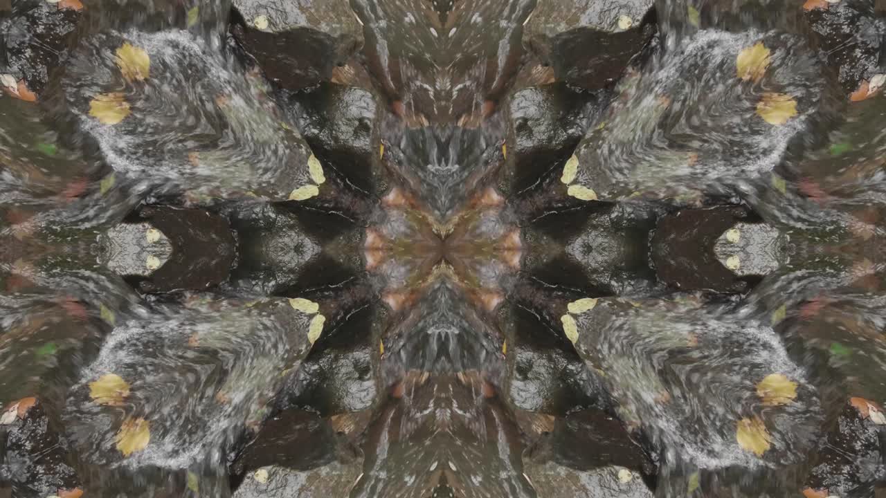 caleidoscopio de tomas de la naturaleza, wissahickon creek