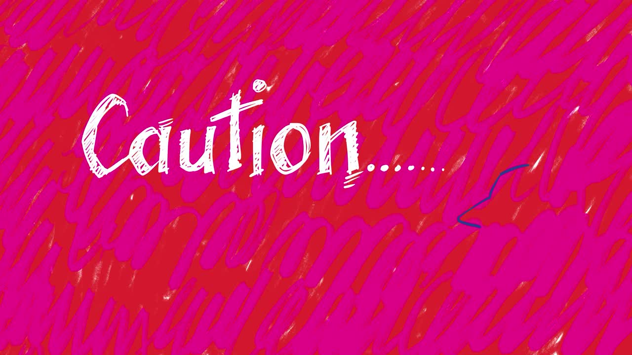 '조심'이라는 단어는 애니메이션으로