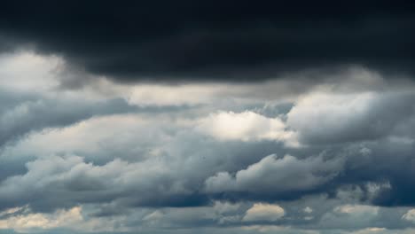 beautiful dark dramatic sky with stormy clouds time lapse before the rain