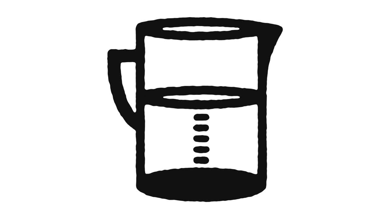 Commercial Kitchenware Icon Animation Footage & Alpha Channel