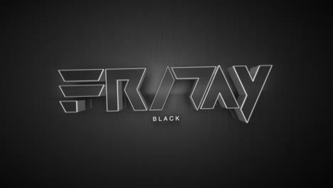 dark monochrome black friday text on dark black gradient