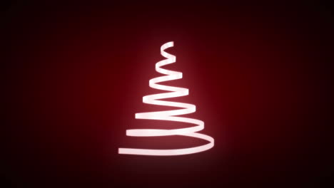 Ribbon-swirling-to-form-christmas-tree-shape