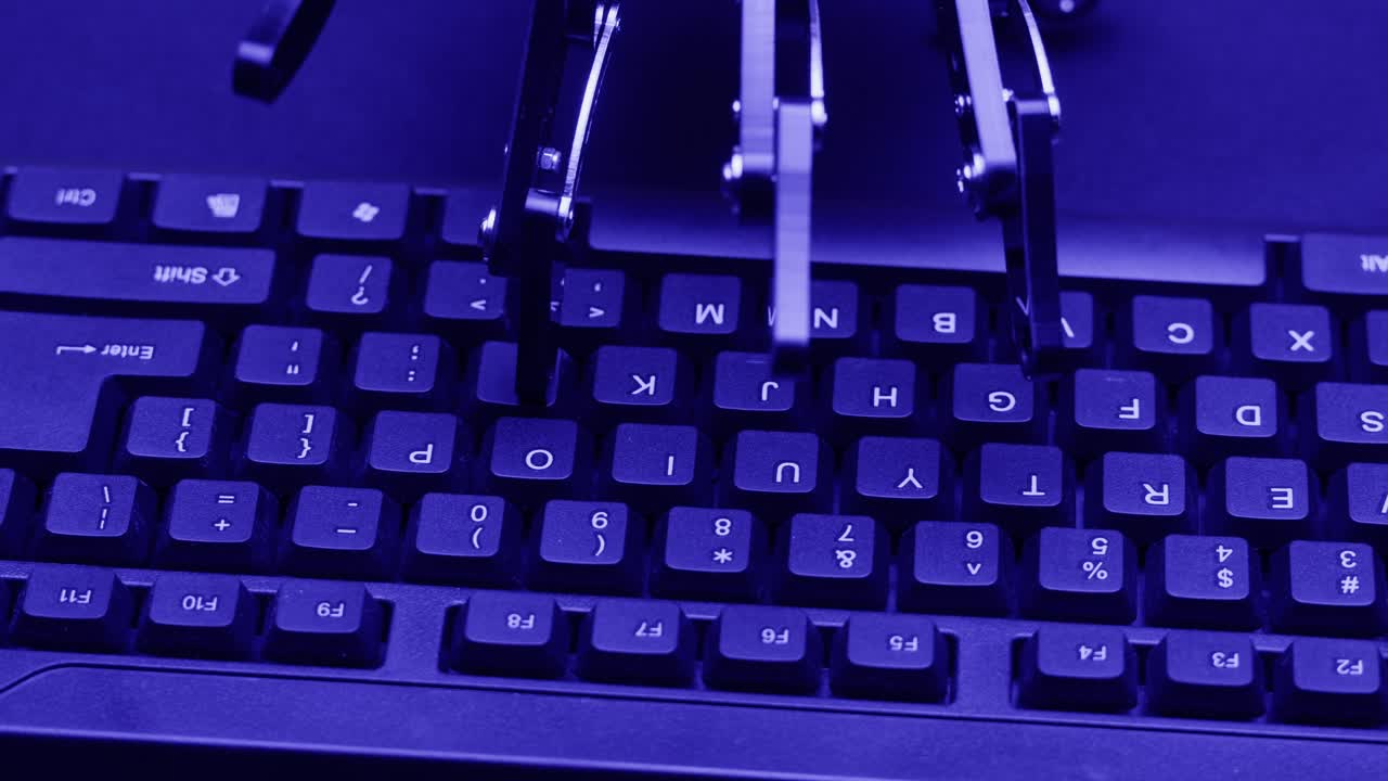 Robot Typing on a Keyboard