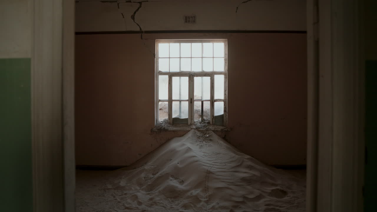 Abandoned Room Filled With Sand