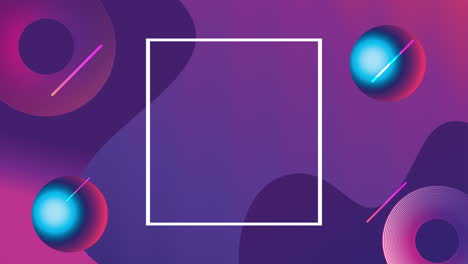 color vivo y fluido con fondo de marco cuadrado