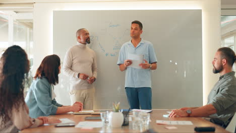 business growth meeting, men speakers