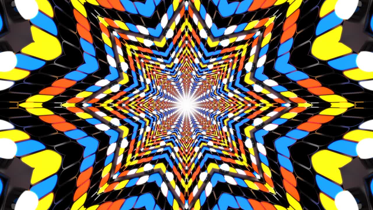 Fundo Abstrato Colorido em Loop de Corredor
