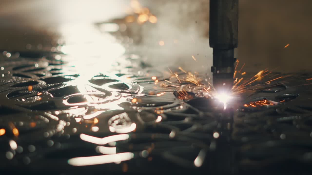 플라즈마 절단 금속 판