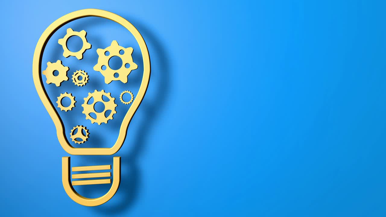 innovación e invención bombilla de fondo