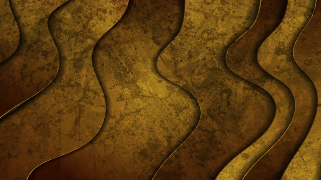 ondas grunge amarillas fondo de movimiento abstracto