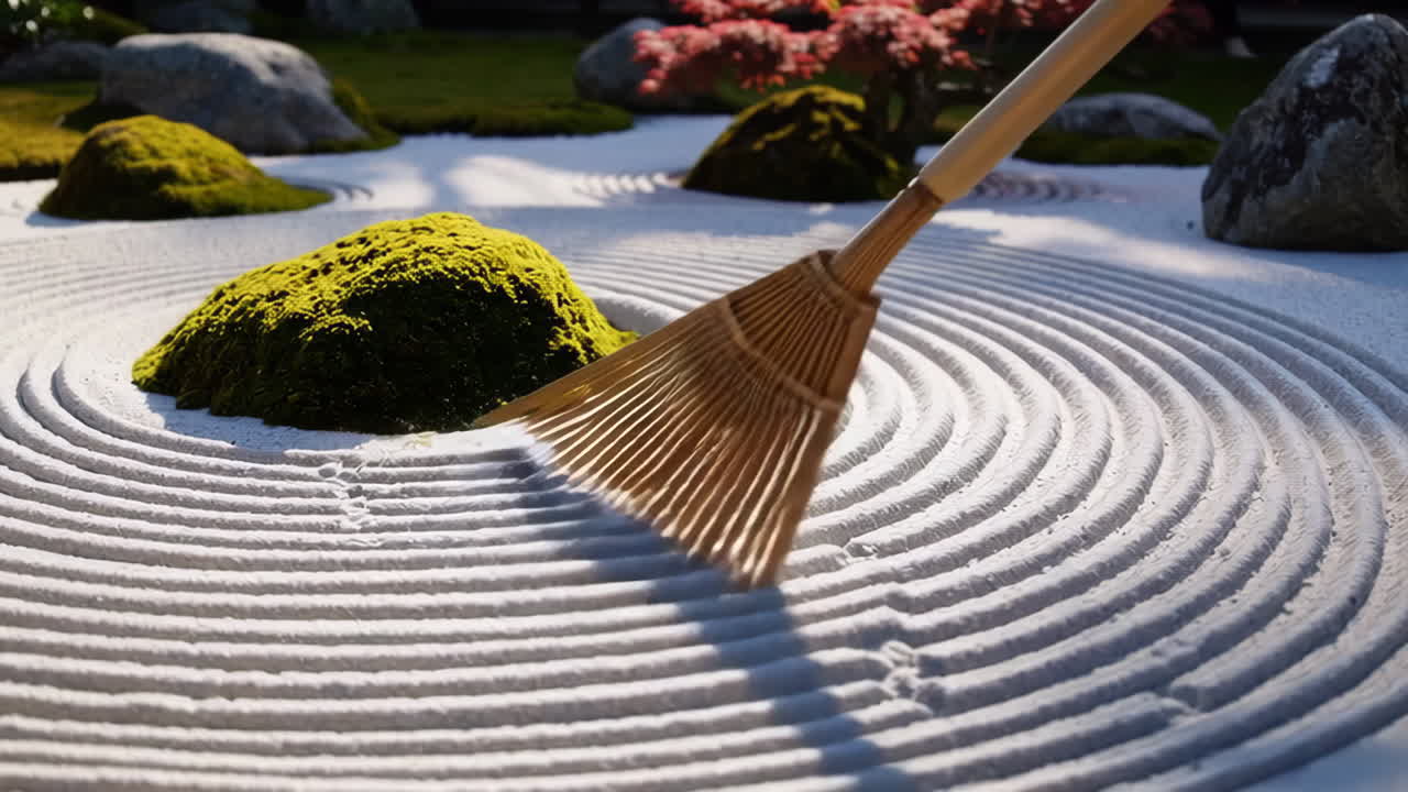 Zen Garden with Rake