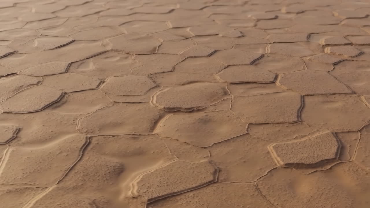 Cracked Desert Ground Pattern