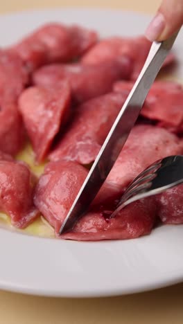 pink dumplings on a plate