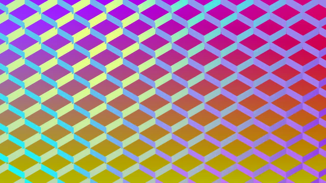 malla colorida en forma de diamante en amarillo y rosa