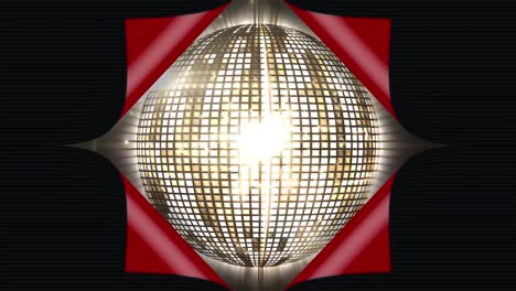 bola de discoteca giratoria