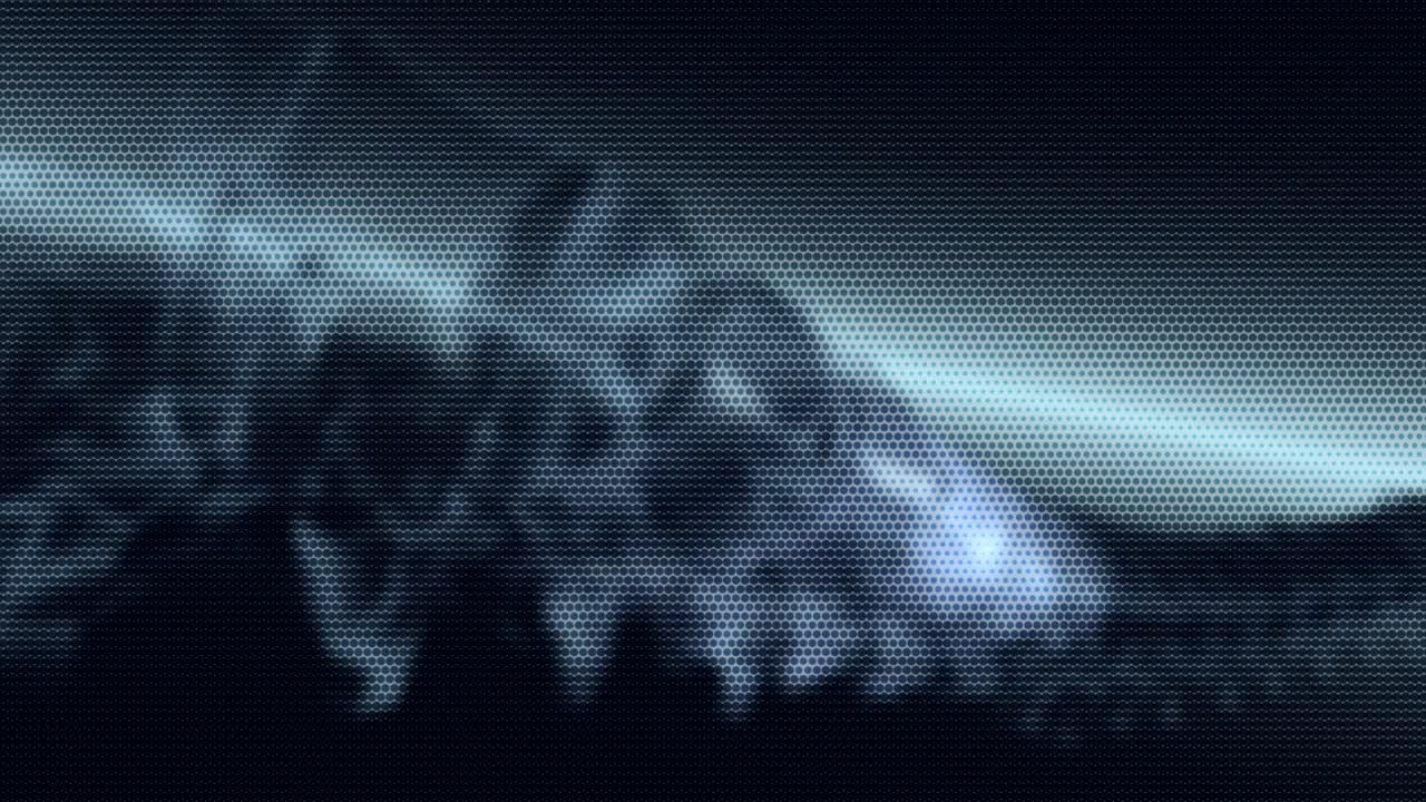 fondo de movimiento animado generado por computadora que muestra biología científica átomos moléculas partículas genes adn